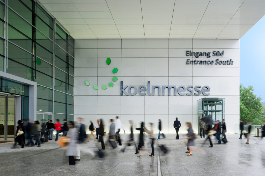Eingang Süd der Koelnmesse in Köln-Deutz