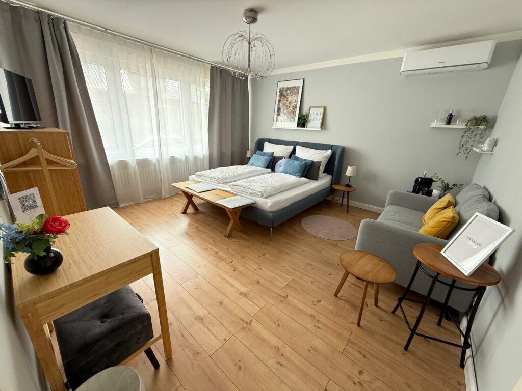 Familiensuite Zwillingssee. 40 m² mit zwei getrennten Schlafzimmern für bis zu vier Personen.